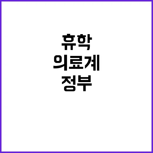 휴학 기싸움? 환자…