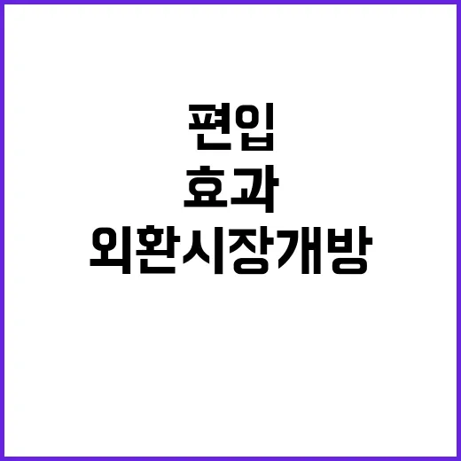 깜짝 편입…예상 깨는 외환시장 개방 효과!