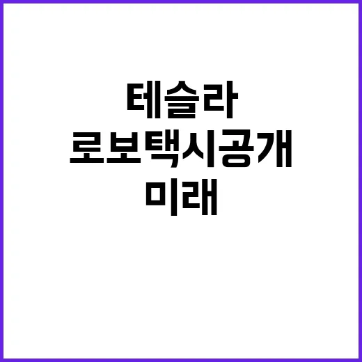 로보택시 공개 테슬…