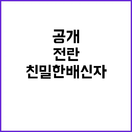 전란! 친밀한 배신…