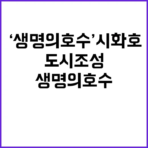 ‘생명의 호수’ 시화호 도시 조성 새로운 가능성!