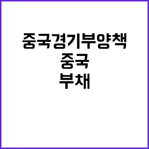 중국 경기부양책 부…