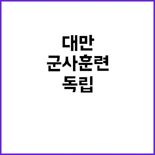 대만 독립 중 군사…