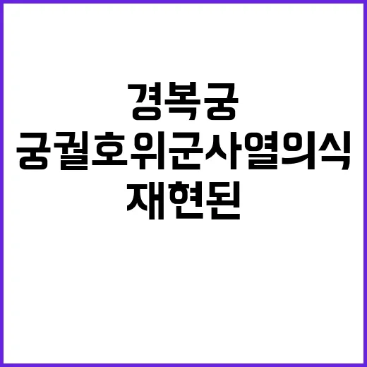 궁궐 호위군 사열의…