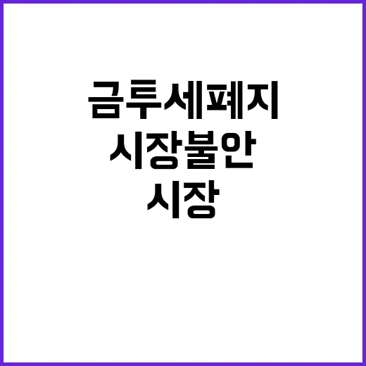 금투세 폐지 시장불…