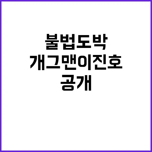 불법 도박 개그맨 …