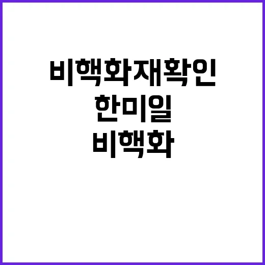 비핵화 재확인 한미…