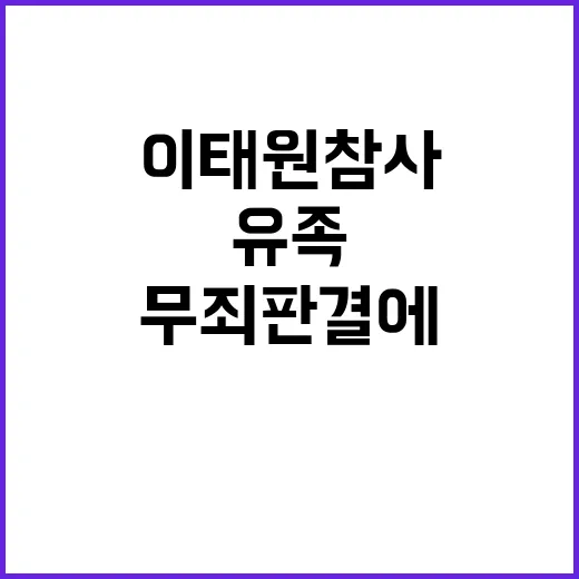 이태원참사 무죄 판…