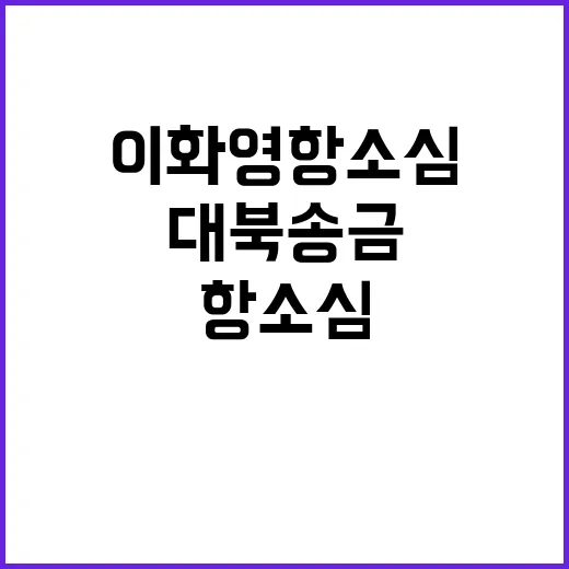 대북송금 이화영 항…