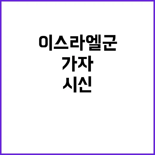 이스라엘군 가자 사…