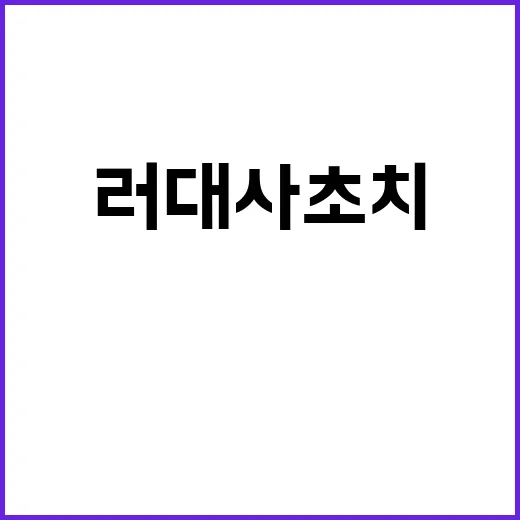 경고! 정부 러 대…