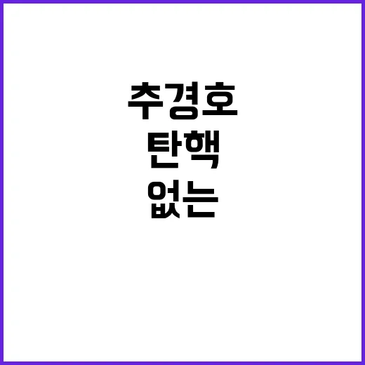 탄핵 선동 추경호의…