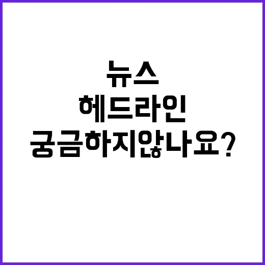 헤드라인 지금 가장…