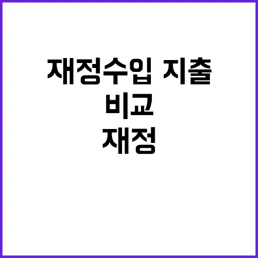 “재정수입·지출 선…