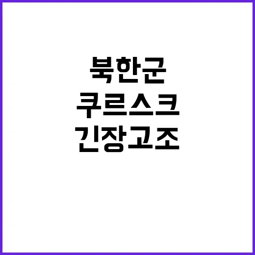 북한군 러시아 쿠르…