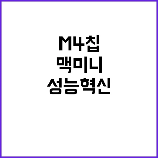 신형 맥미니 M4 …