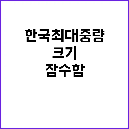 잠수함 착공! 한국…