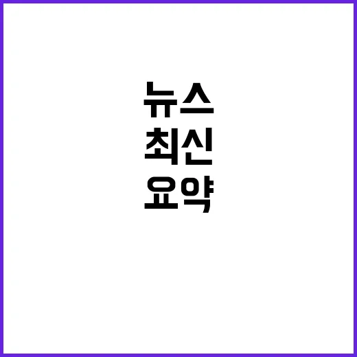 헤드라인 최신 뉴스 요약 지금 확인해야 할 이유!