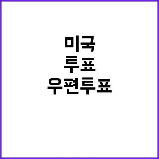 우편투표 “미국 시…