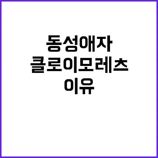 동성애자 고백 클로…