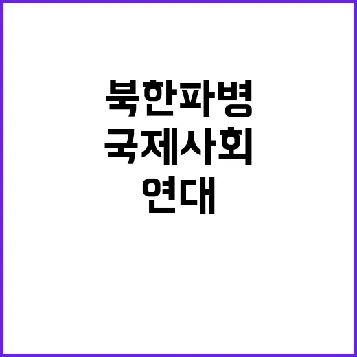 북한 파병 국제사회…