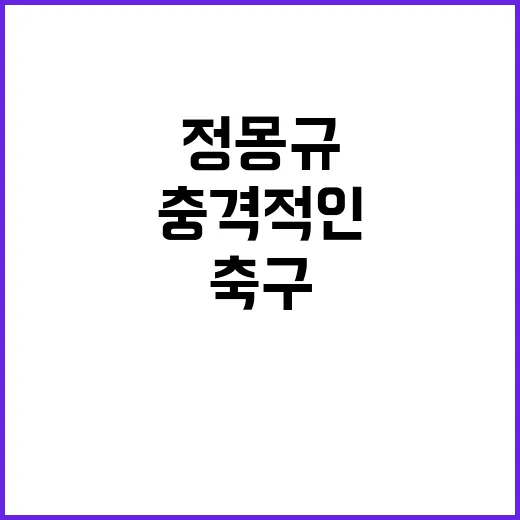 정몽규 철퇴 징계 …