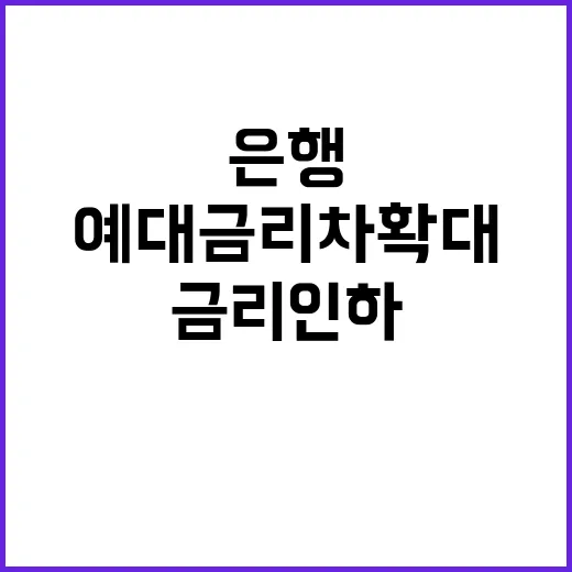 예대금리차 확대 은…