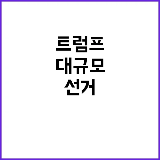 트럼프의 대규모 부…