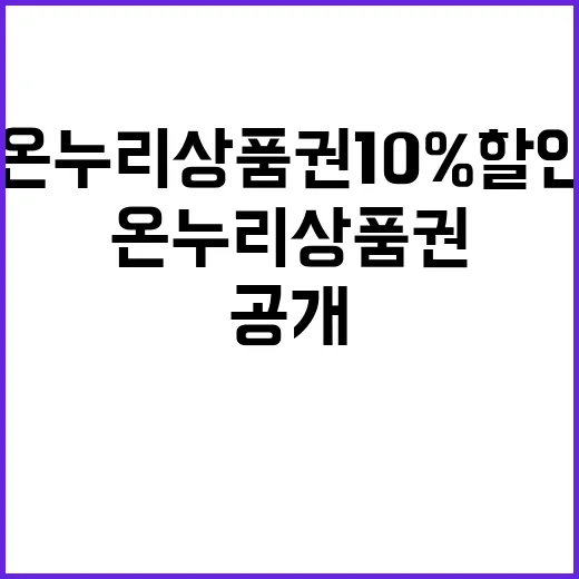 온누리상품권 10%…