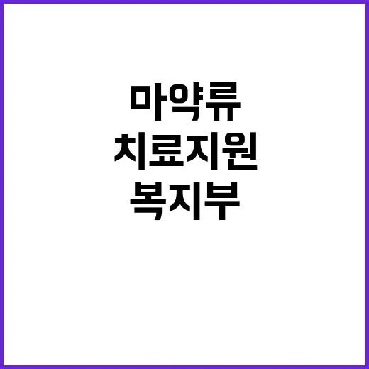 복지부 마약류 치료…