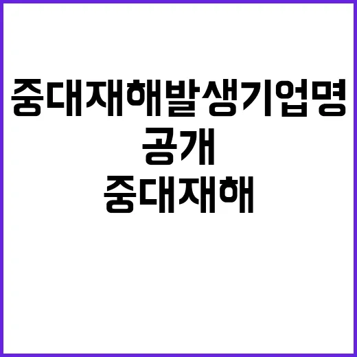 고용부 중대재해 발…