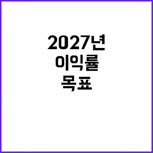 현대百 2027년 자기자본이익률 목표 및 배당 증가!