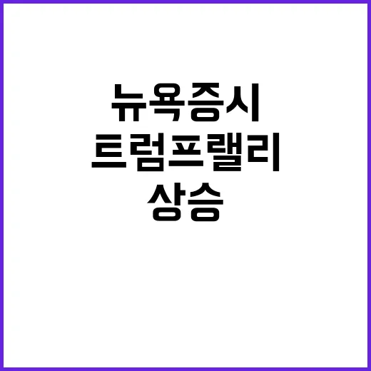 트럼프 랠리 최대치…