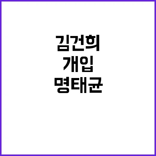 명태균 발언 “김건…