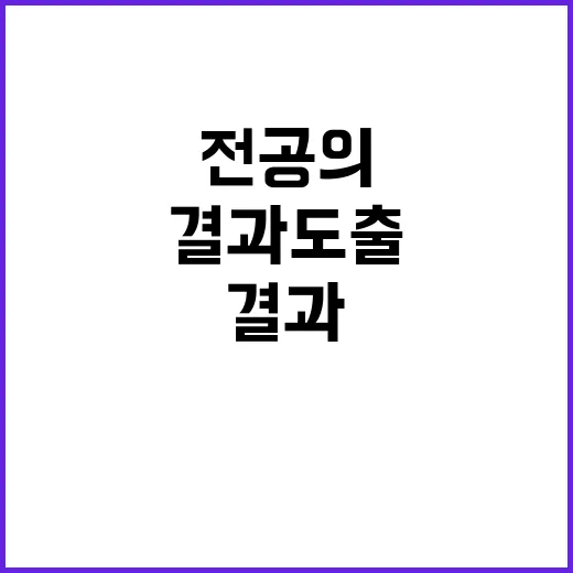 결과 도출 전공의와…