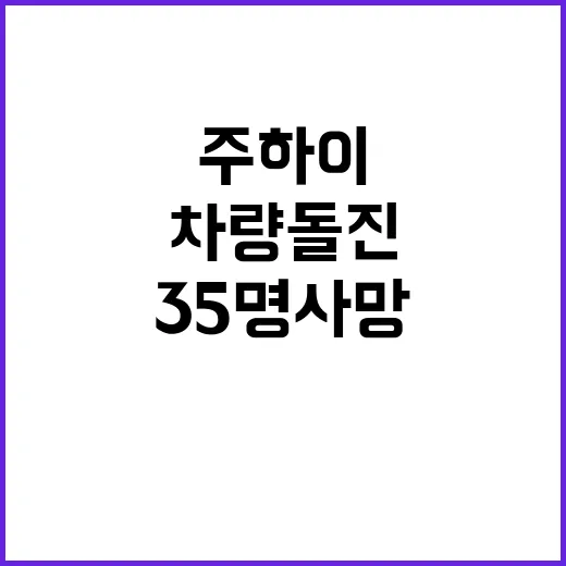 주하이 차량 돌진 35명 사망과 43명 부상!