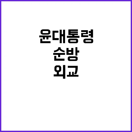 남미 순방 윤 대통…