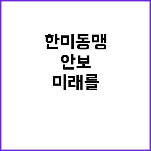 한미동맹 안보와 국…