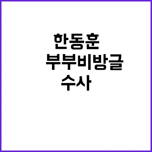 尹부부 비방글 한동…