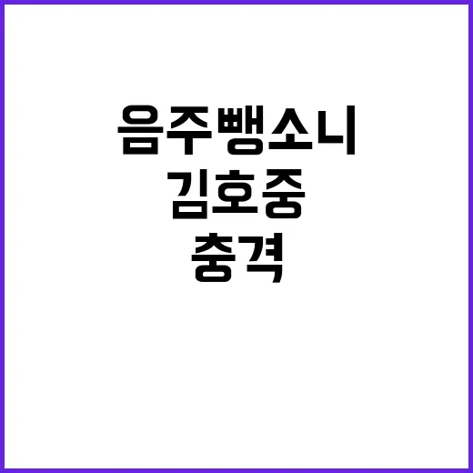 음주 뺑소니 김호중…