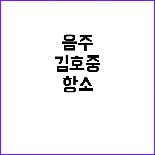 음주 뺑소니 김호중…