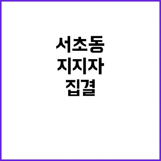 서초동 집결… 이 …