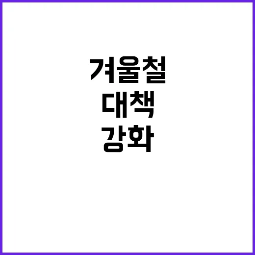 행안부 겨울철 응급…