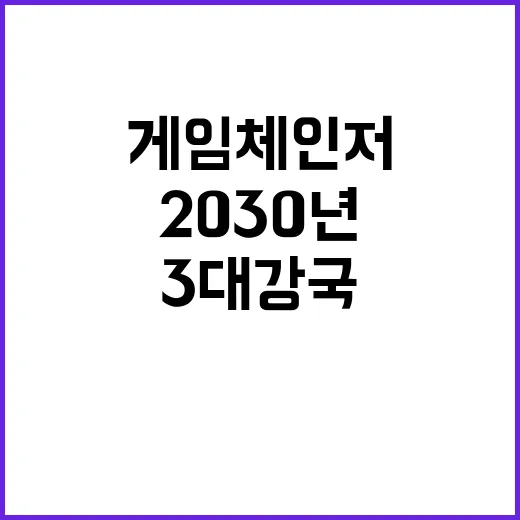 ‘게임체인저’ 20…