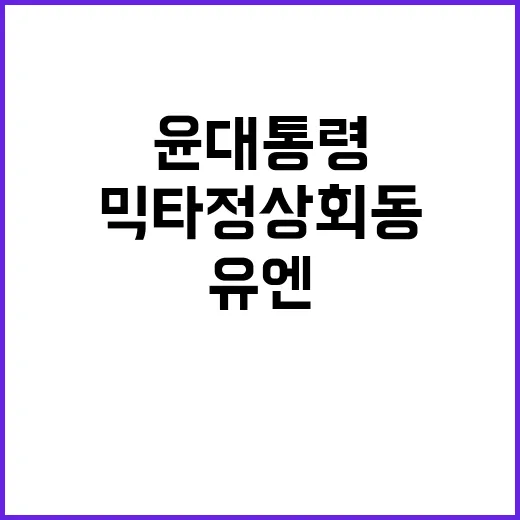 믹타 정상회동 윤 …