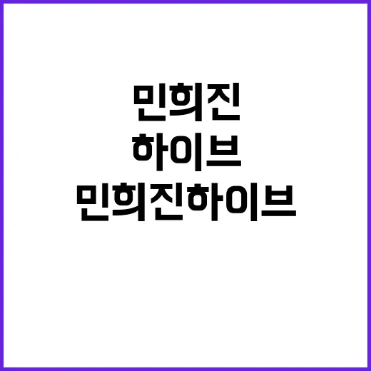 민희진 하이브 탈퇴…