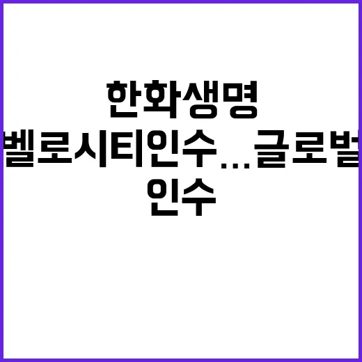 한화생명 벨로시티 …