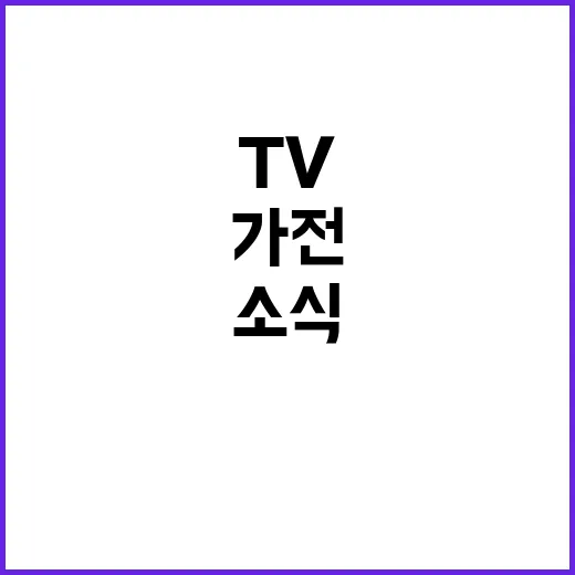 K가전 글로벌 TV…