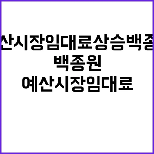 예산시장 임대료 상…