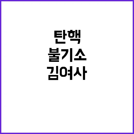 김 여사 불기소 검…